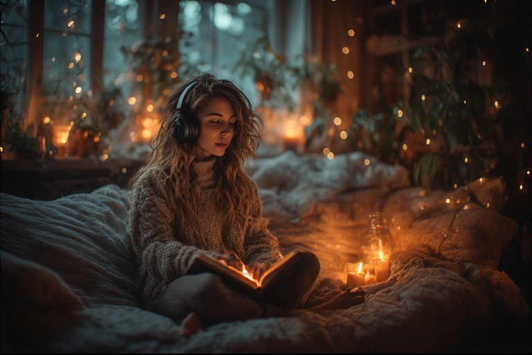 Malam di Tempat Tidur dengan Plaid Hangat dan Serial Pendek Favorit: Penutup Hari yang Penuh Kelembutan